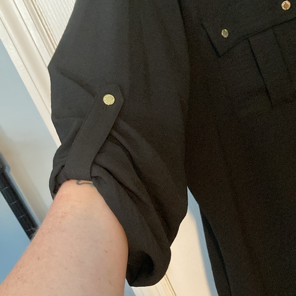 Calvin Klein XL Black dress top. Sleeves can be worn all the way down or half up - Picture 4 of 4
